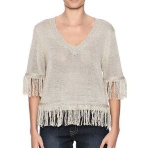 Creatures Of Comfort cropped fringe sweater XS